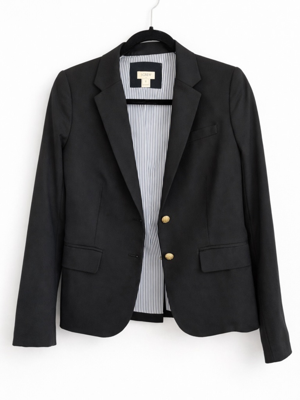 J. Crew Black Blazer with Gold Buttons